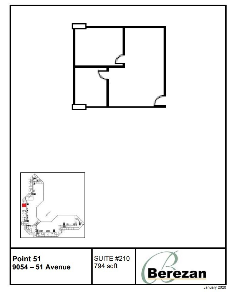 9004-9090 51st Ave NW, Edmonton, AB for lease Floor Plan- Image 1 of 1