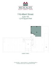 116 Albert St, Ottawa, ON for lease Floor Plan- Image 2 of 2