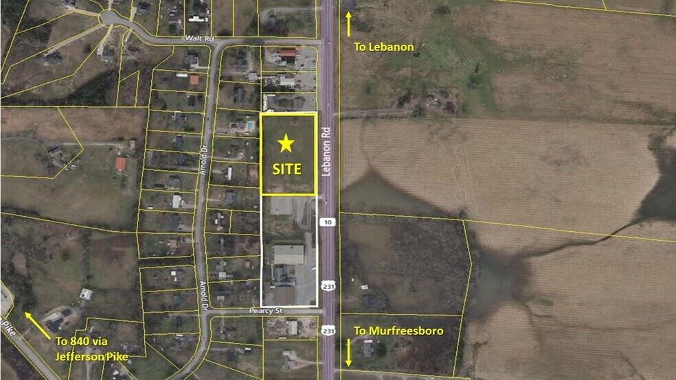 Lebanon Rd, Murfreesboro, TN 37129 1.25 to 2.5 Ac Outparcels