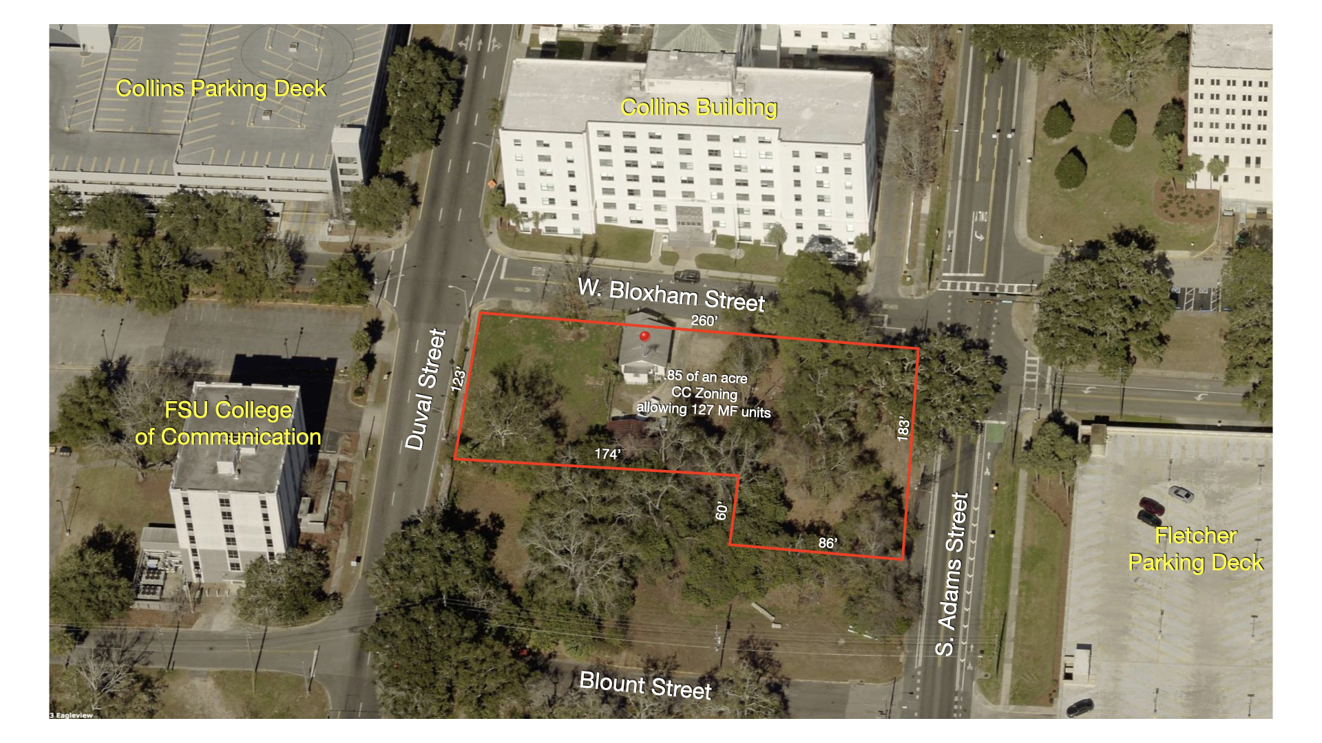 111 W Bloxham St, Tallahassee, FL for sale Aerial- Image 1 of 6