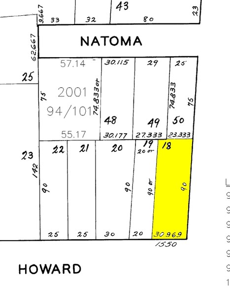 1554 Howard St, San Francisco, CA for lease - Plat Map - Image 2 of 4