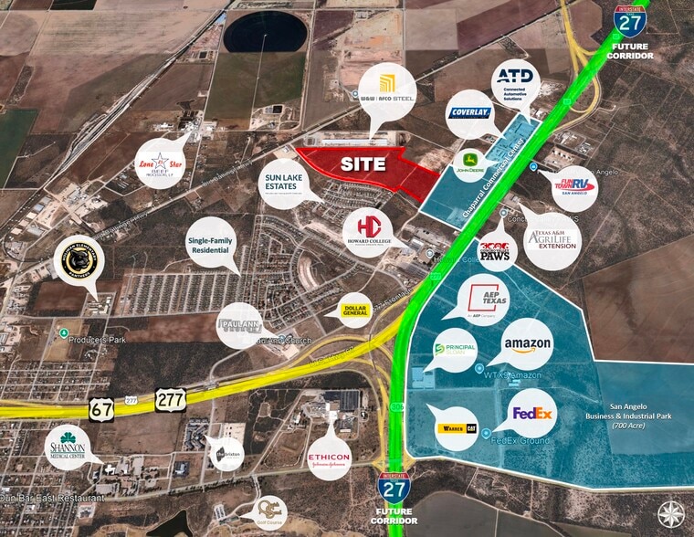 Paulann Blvd, San Angelo, TX for sale - Aerial - Image 1 of 5