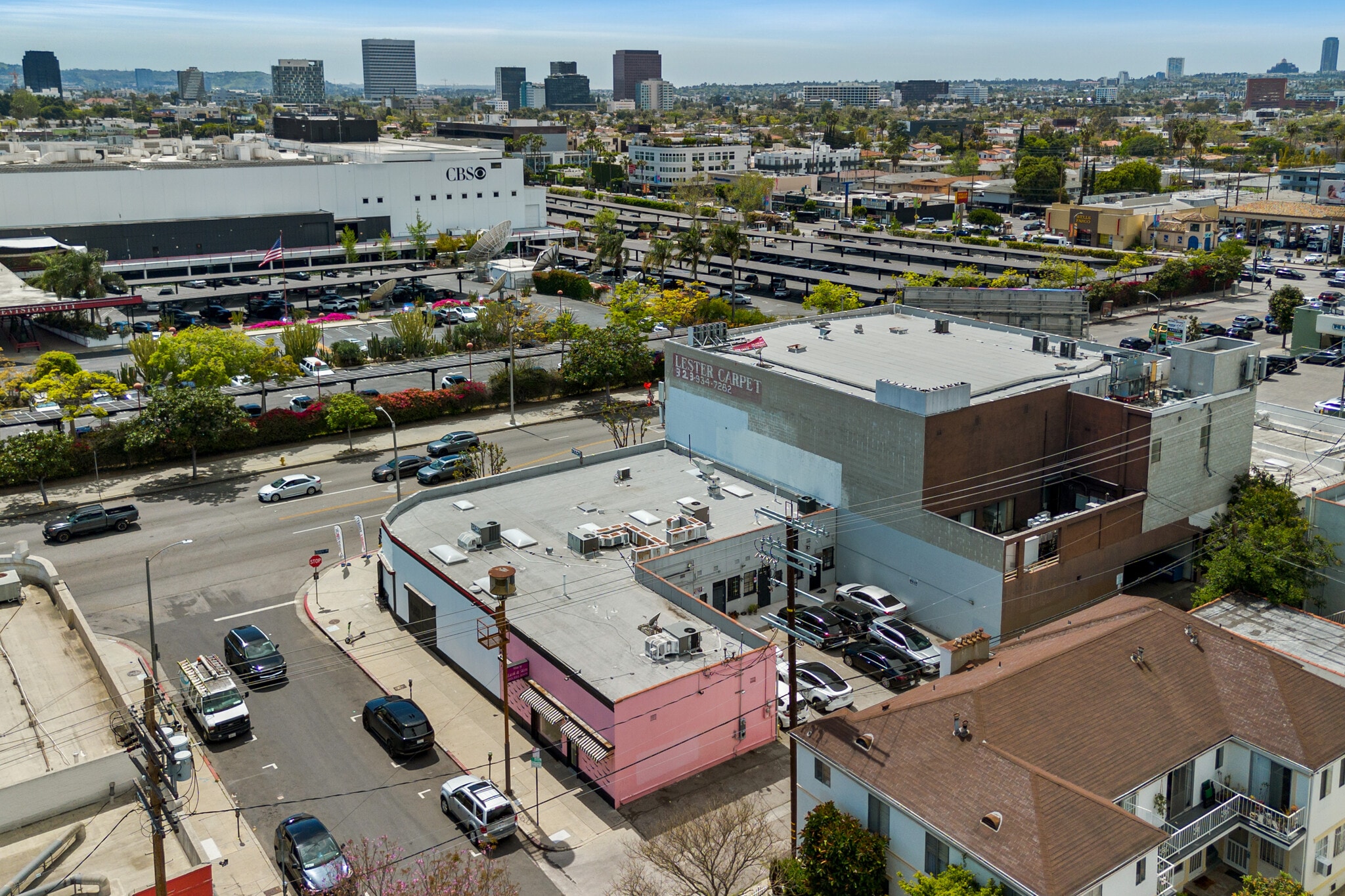 7801-7807 Beverly Blvd, Los Angeles, CA for lease Aerial- Image 1 of 20