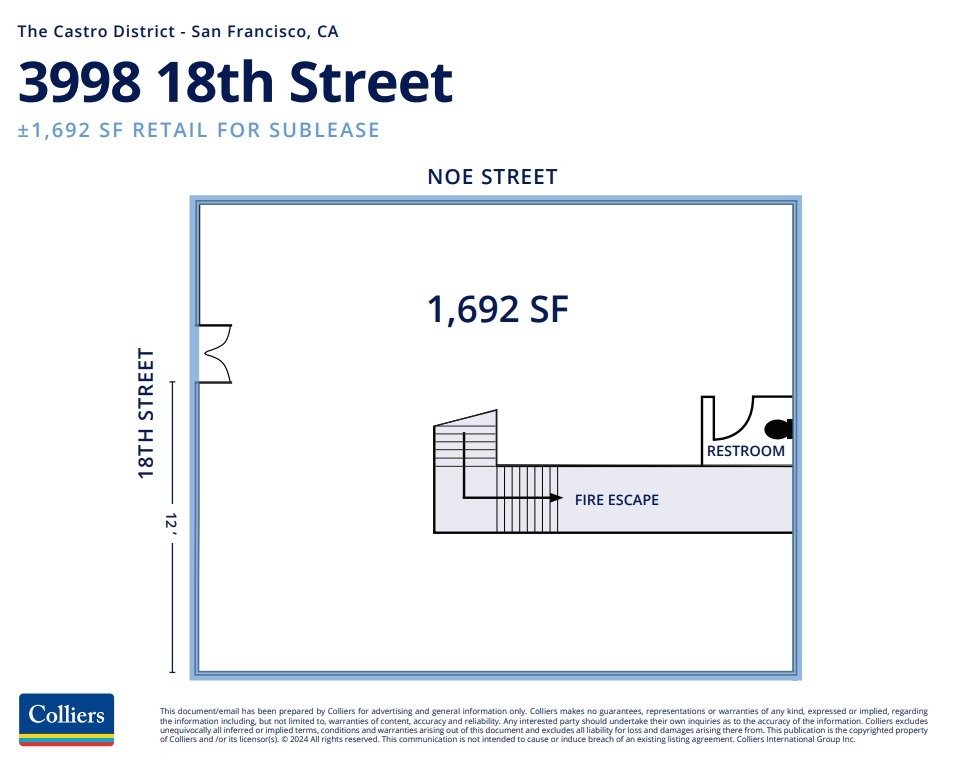 3990 18th St, San Francisco, CA for lease Floor Plan- Image 1 of 1