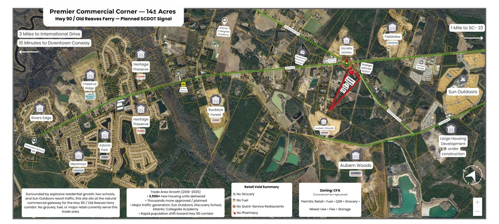 8426 Old Reaves Ferry Rd, Conway, SC for sale - Aerial - Image 2 of 12