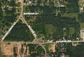 35344 Ecorse Rd, Romulus, MI - aerial  map view