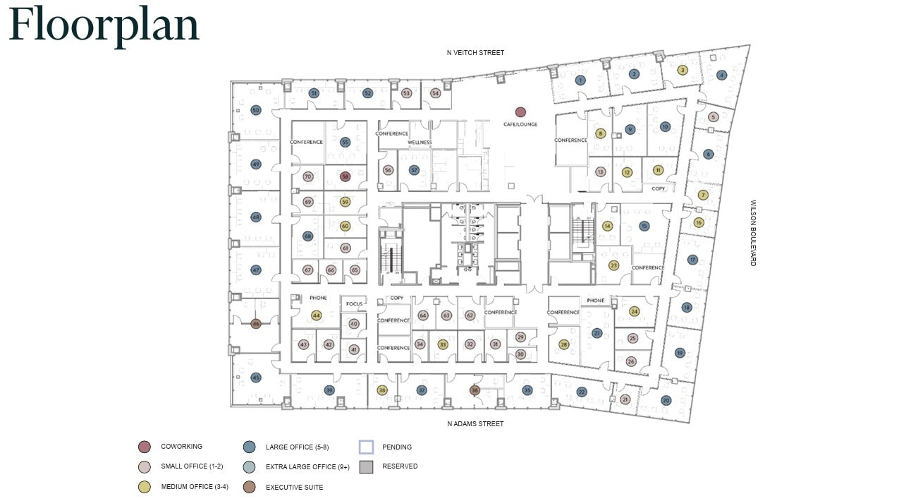 2311 Wilson Blvd, Arlington, VA for lease Floor Plan- Image 1 of 3