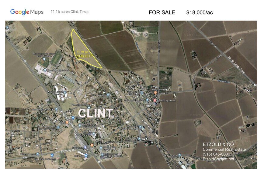 Lawson Ave, Clint, TX for sale - Aerial - Image 1 of 1