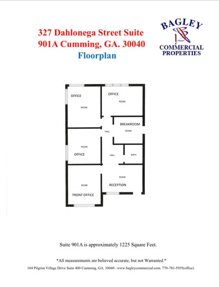 327 Dahlonega St, Cumming, GA for lease - Floor Plan - Image 2 of 12