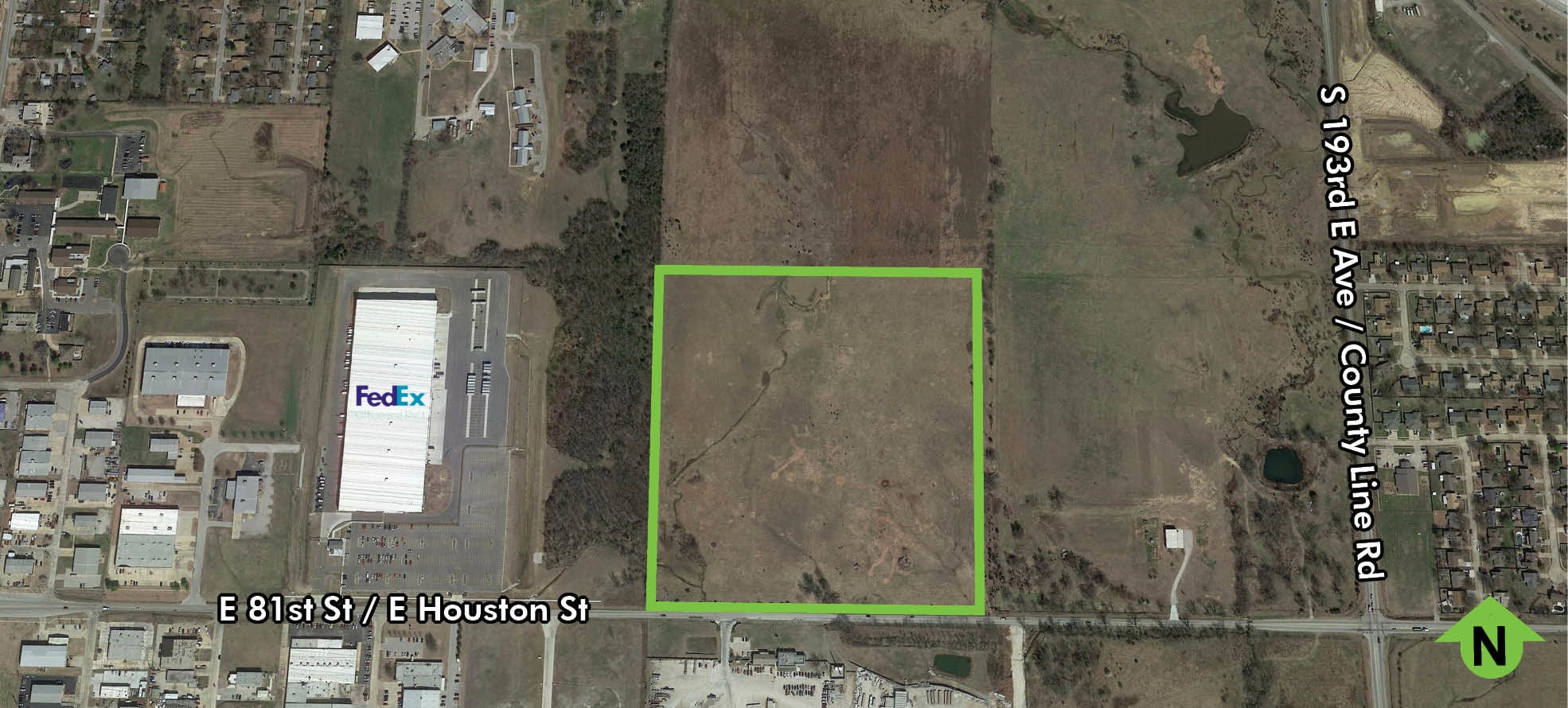 E 81st St, Broken Arrow, OK 74012 E. 81st Street & County Line Road