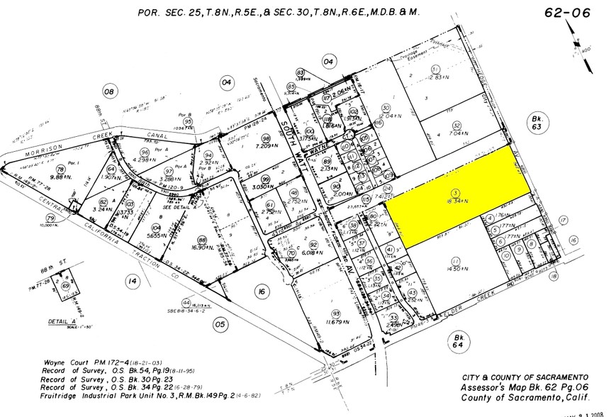 6200 Hedge Ave, Sacramento, CA for sale - Plat Map - Image 2 of 2