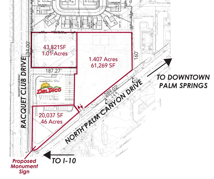 Palm Canyon Dr & Racquet Club Dr, Palm Springs, CA for sale - Building Photo - Image 1 of 1