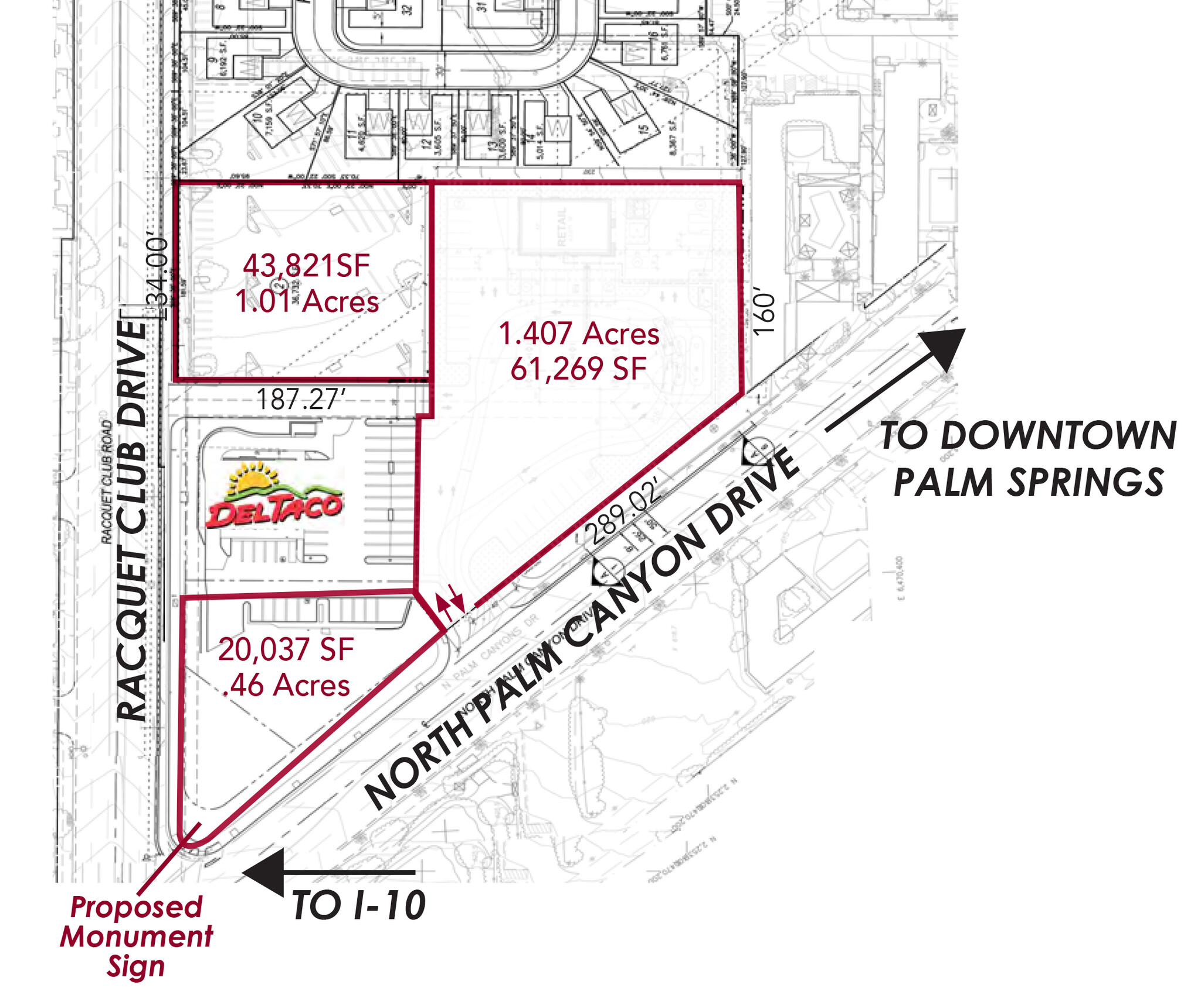 Palm Canyon Dr & Racquet Club Dr, Palm Springs, CA for sale Building Photo- Image 1 of 2