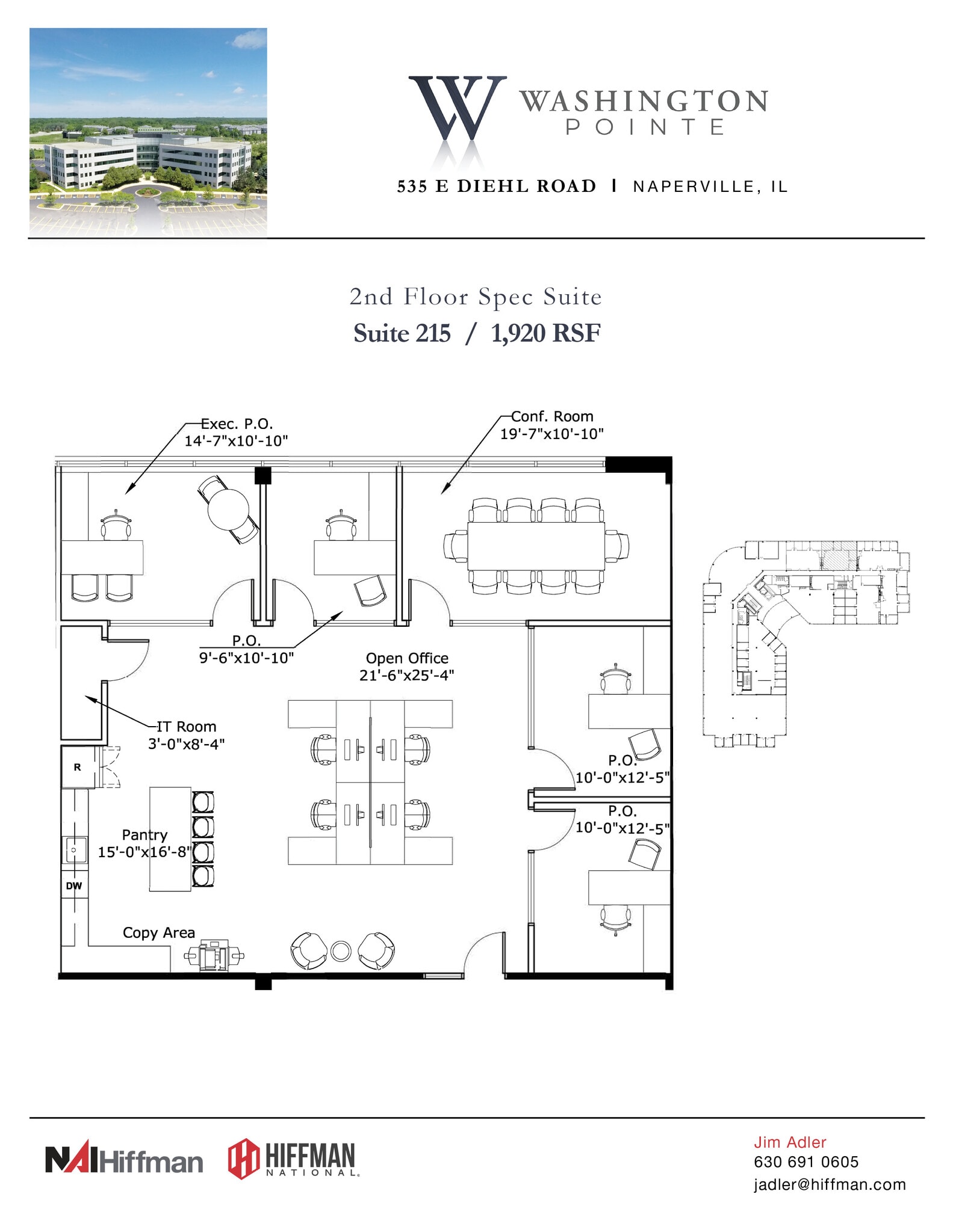535 E Diehl Rd, Naperville, IL for lease Floor Plan- Image 1 of 1