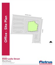 8500 Leslie St, Markham, ON for lease Site Plan- Image 1 of 2