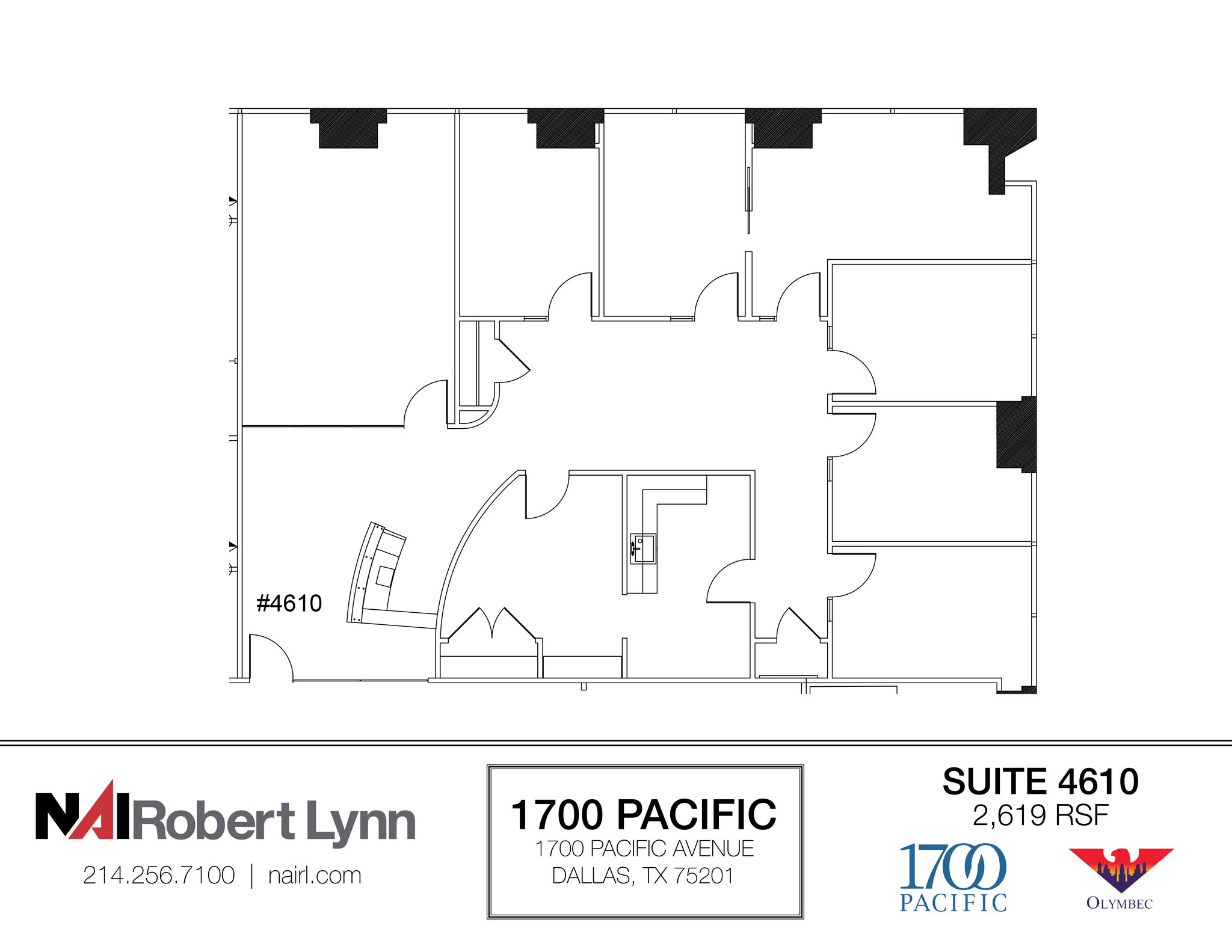 1700 Pacific Ave, Dallas, TX for lease Floor Plan- Image 1 of 1