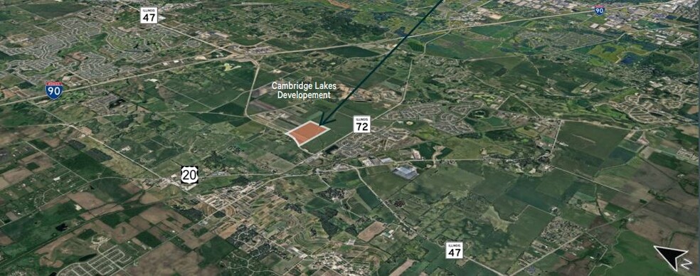 NEQ of Route 47 and Route 72, Hampshire, IL for sale - Building Photo - Image 1 of 2