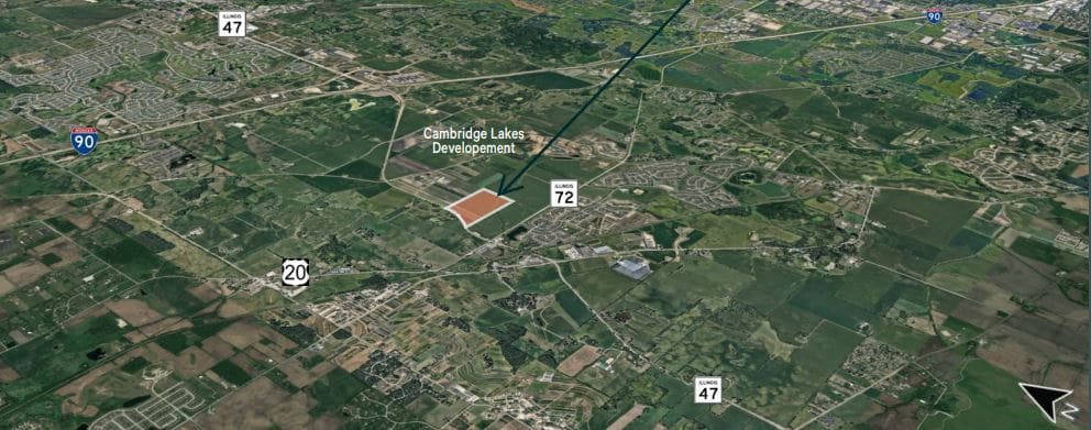 NEQ of Route 47 and Route 72, Hampshire, IL for sale Building Photo- Image 1 of 3