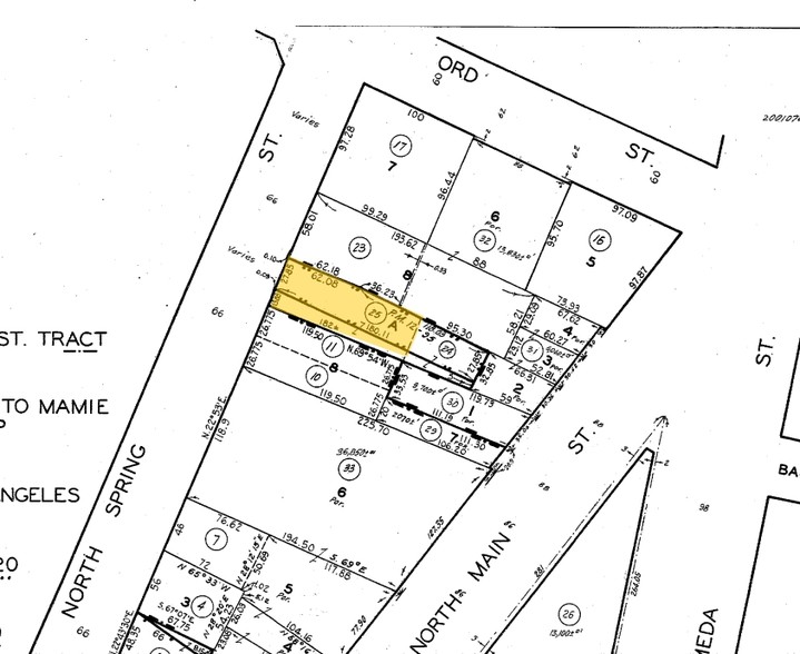 676 N Spring St, Los Angeles, CA for sale - Plat Map - Image 2 of 22