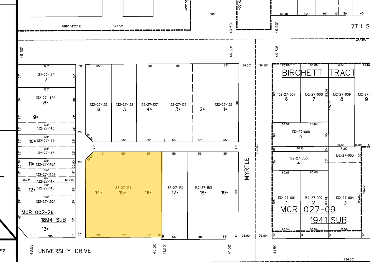 20 E University Dr, Tempe, AZ for sale Plat Map- Image 1 of 1