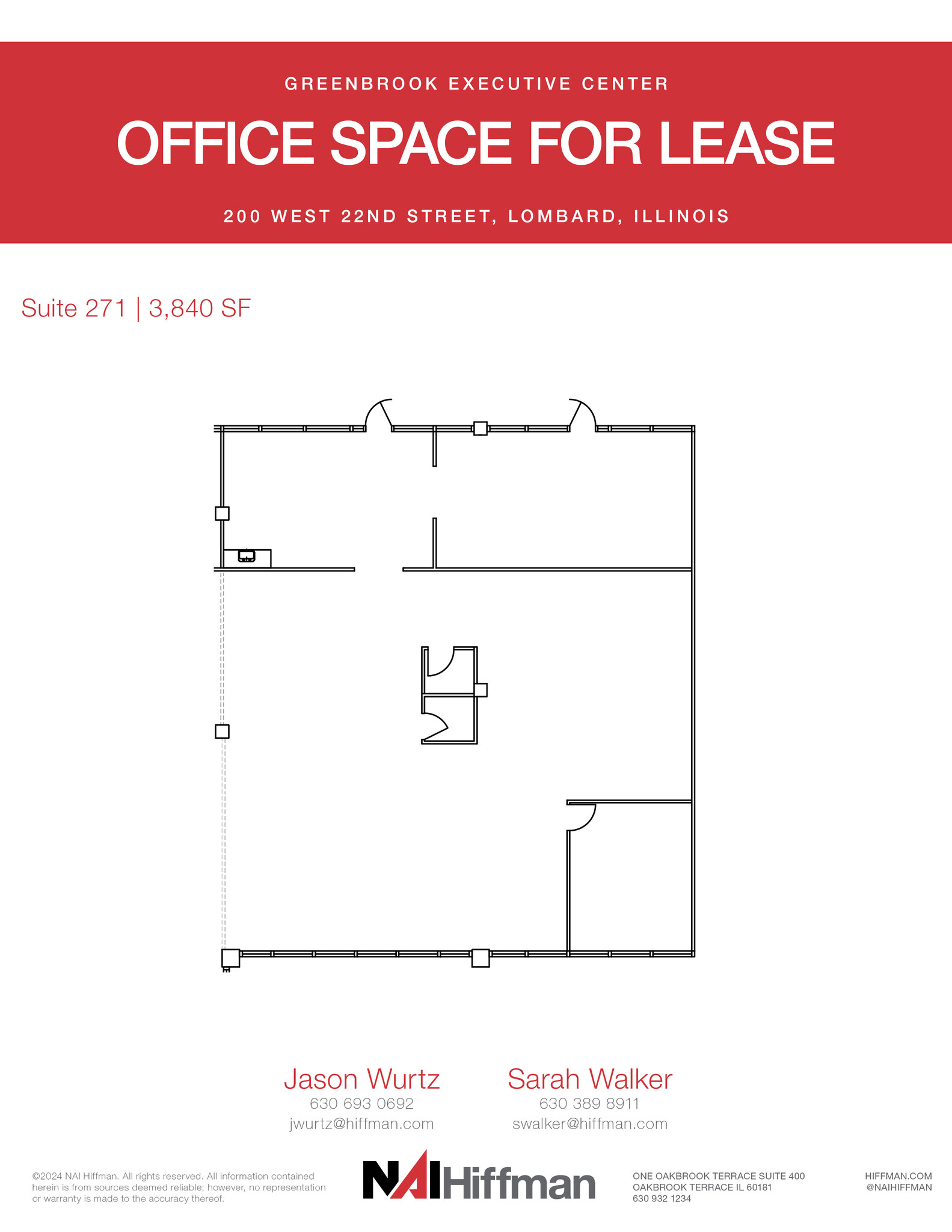 200 W 22nd St, Lombard, IL for lease Floor Plan- Image 1 of 2