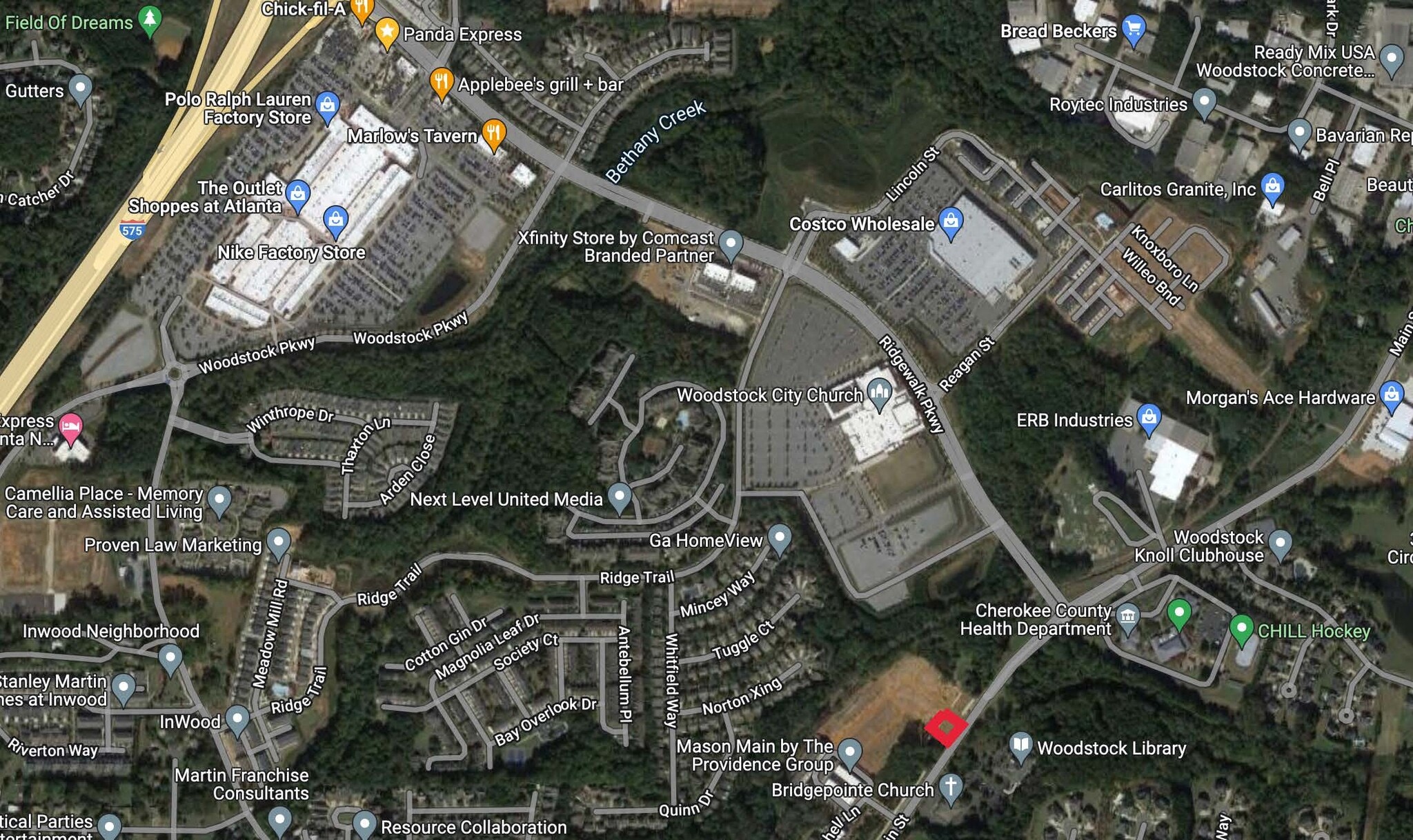 7680 Main, Woodstock, GA 30188 Walkers Pointe Commercial Lot A