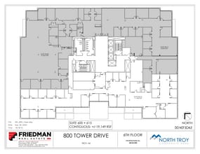 800 Tower Dr, Troy, MI for lease Floor Plan- Image 2 of 2