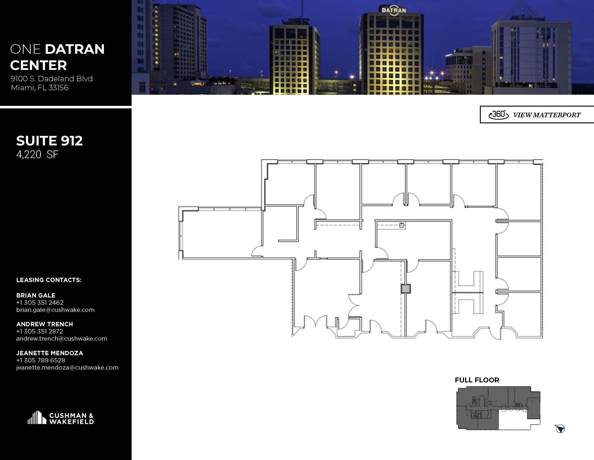 9130 S Dadeland Blvd, Miami, FL for lease Floor Plan- Image 1 of 1