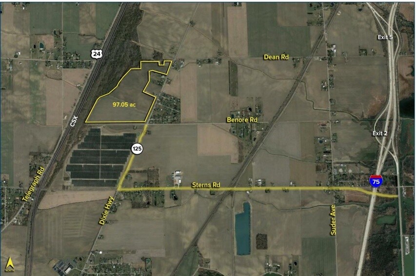 Dixie Hwy, Erie, MI for sale - Aerial - Image 1 of 4