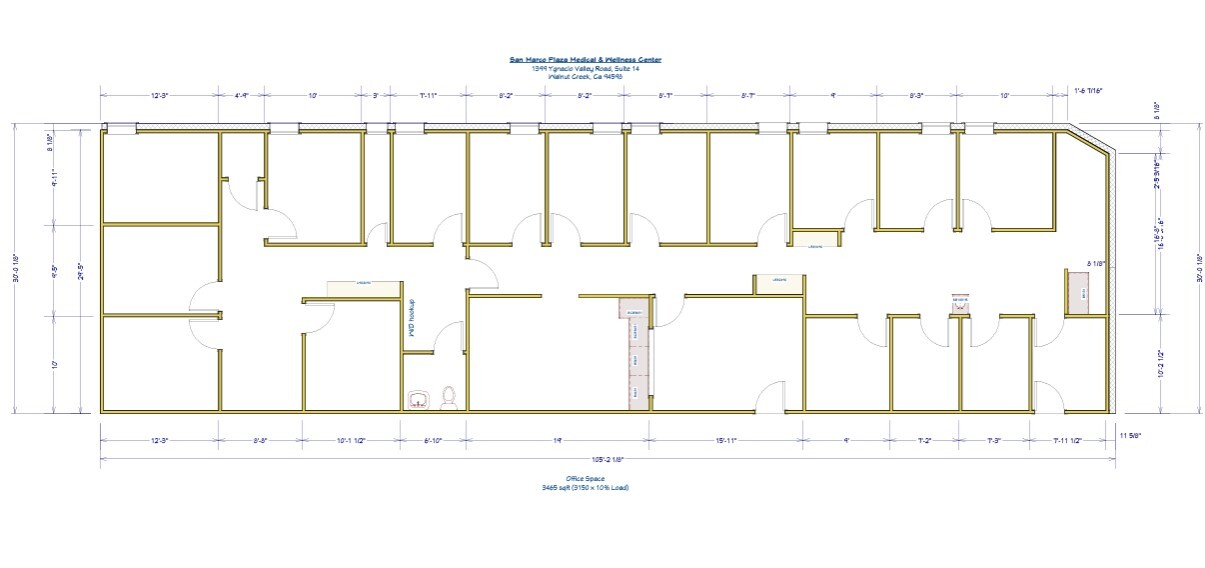 1399 Ygnacio Valley Rd, Walnut Creek, CA for lease Floor Plan- Image 1 of 1