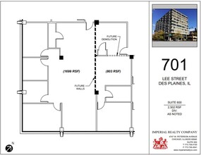 701 Lee St, Des Plaines, IL for lease Floor Plan- Image 1 of 6