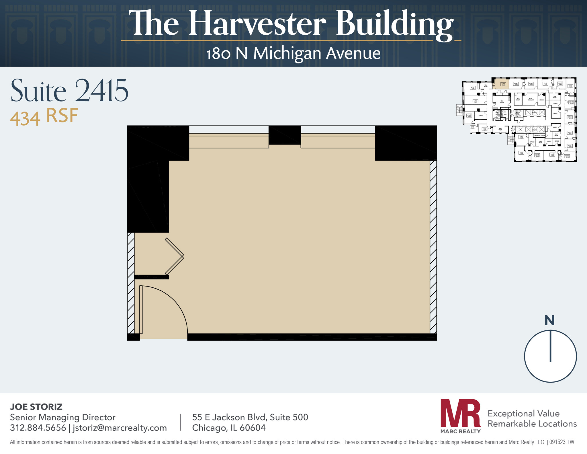 180 N Michigan Ave, Chicago, IL for lease Floor Plan- Image 1 of 3