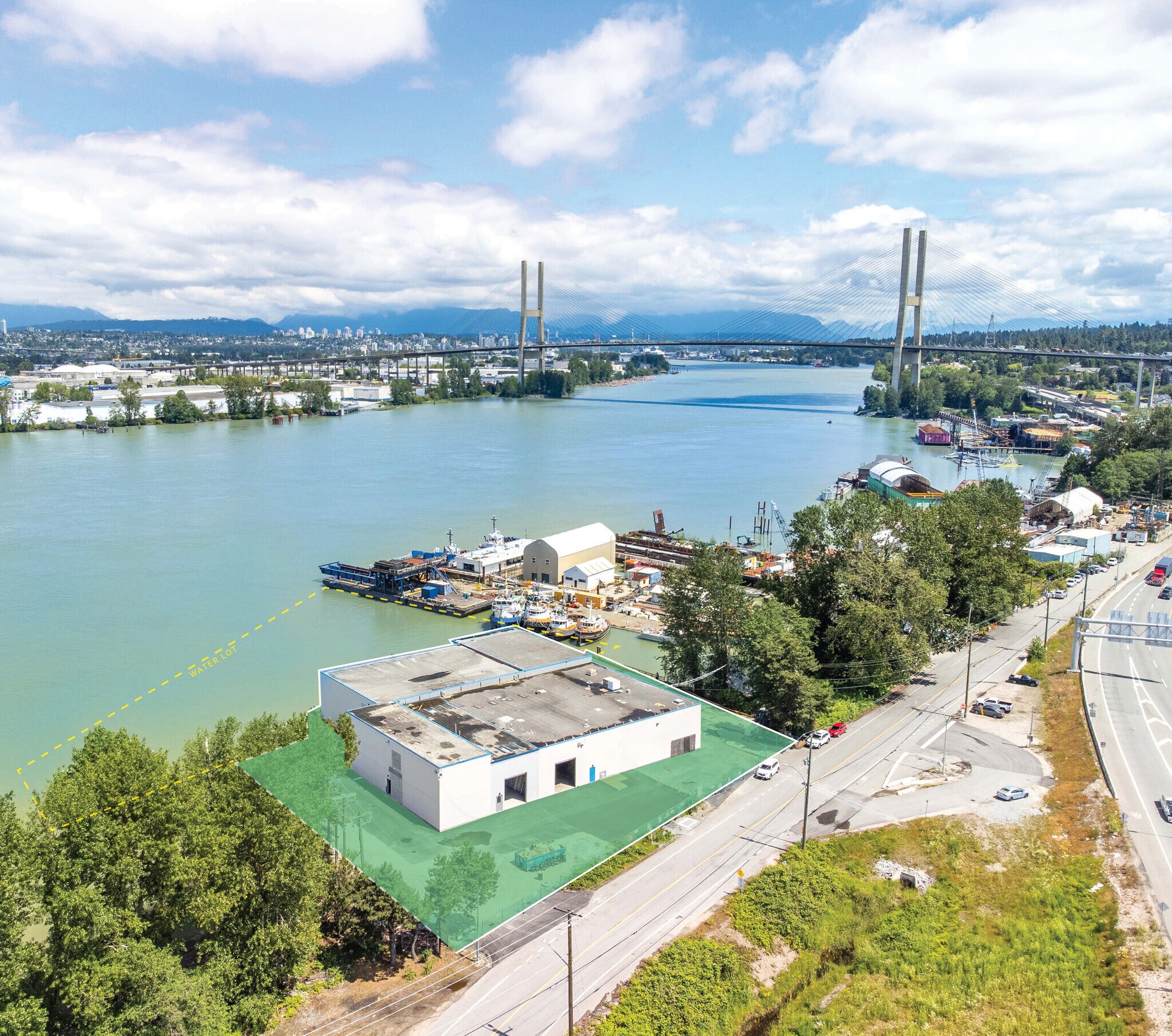 9829 River Rd, Delta, BC for lease Aerial- Image 1 of 9