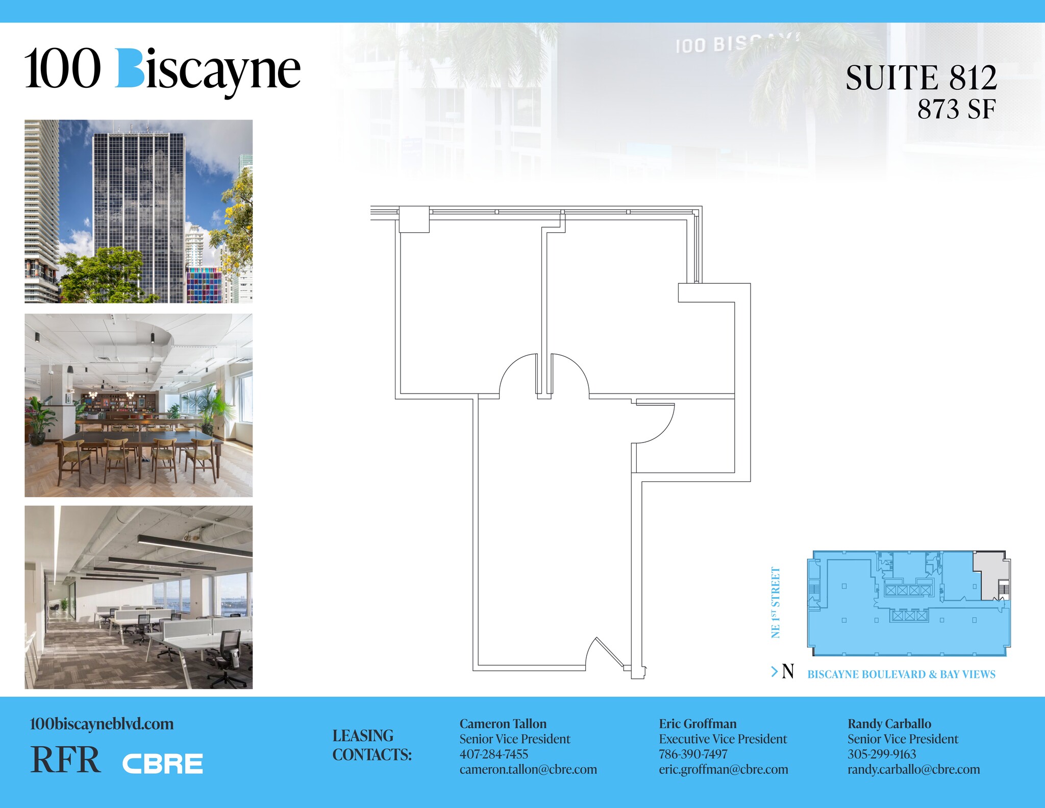 100 N Biscayne Blvd, Miami, FL for lease Site Plan- Image 1 of 4