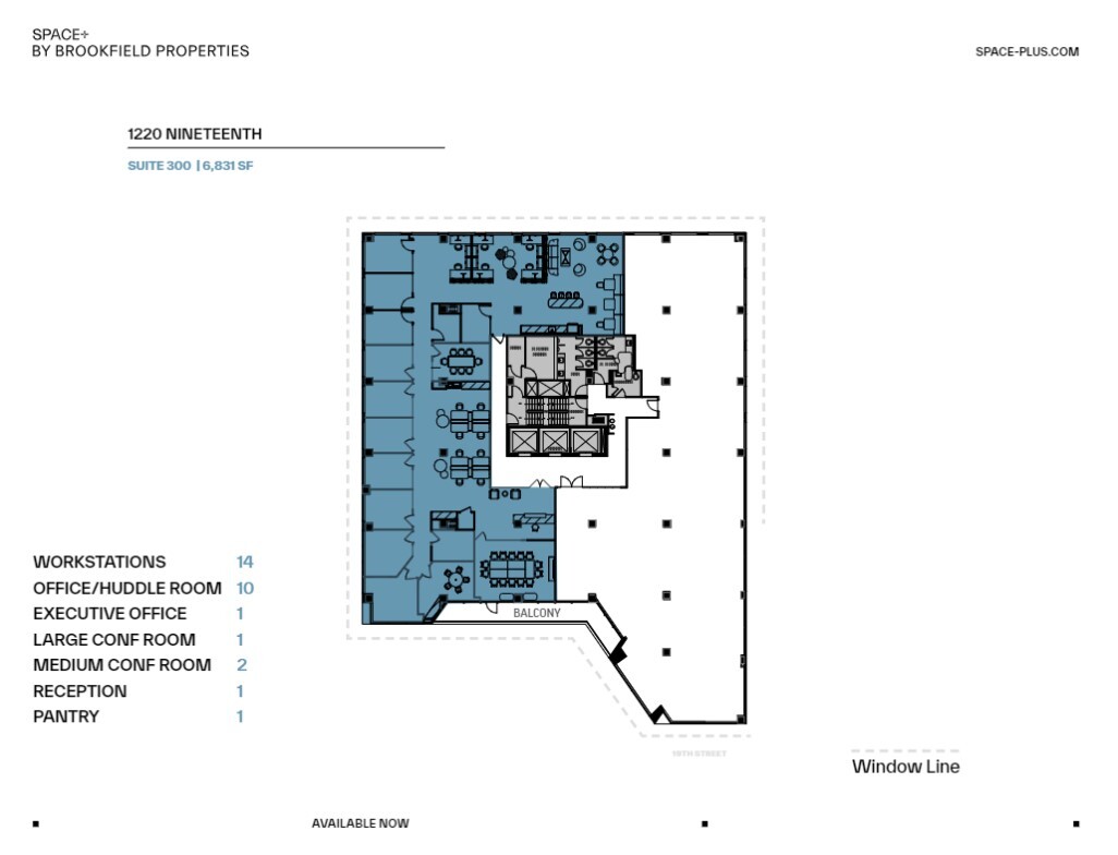 1220 19th St NW, Washington, DC for lease Floor Plan- Image 1 of 1