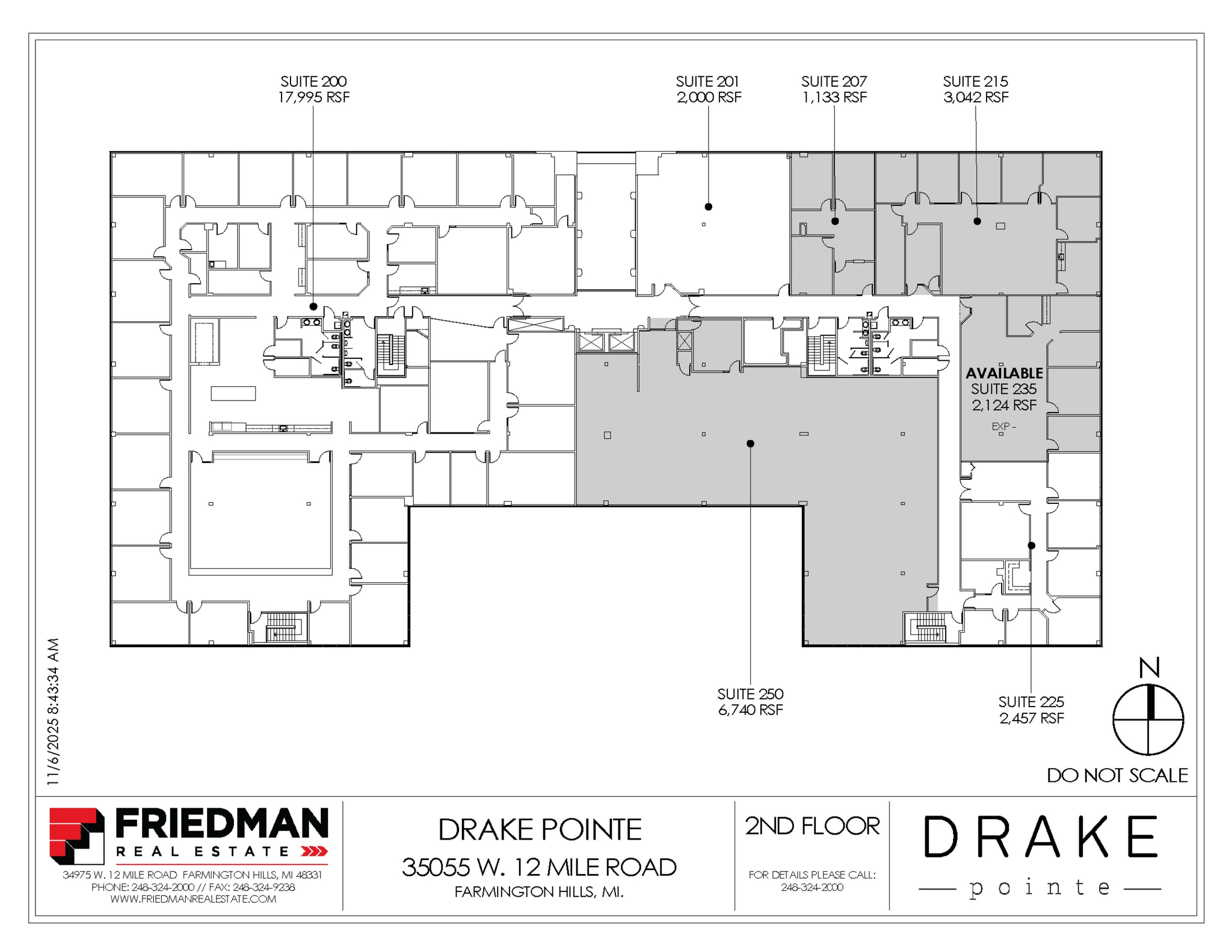 35055 W 12 Mile Rd, Farmington Hills, MI for lease Floor Plan- Image 1 of 1