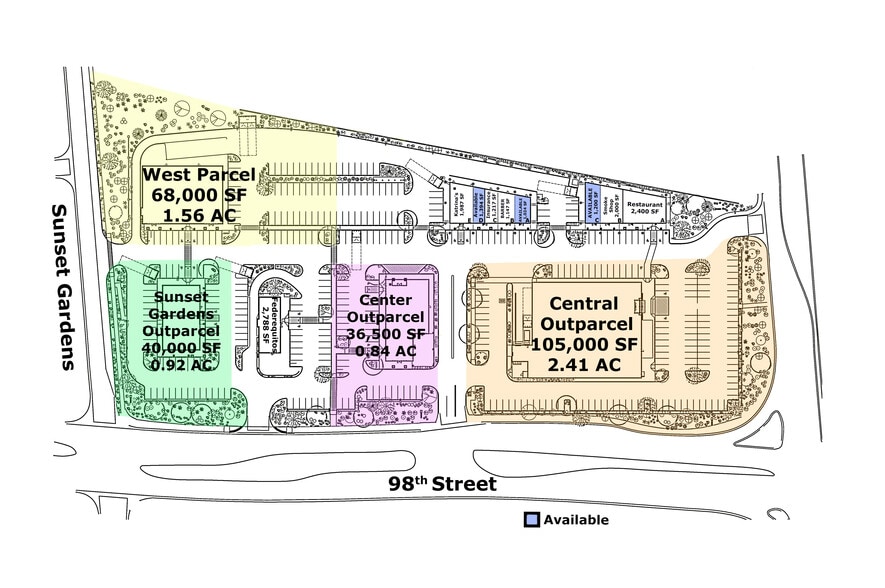 Southwest Corner of Central Avenue & 98th Street, Albuquerque, NM for lease - Site Plan - Image 3 of 5