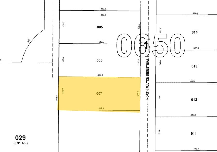 11450 N Fulton Industrial Blvd, Alpharetta, GA for lease - Plat Map - Image 2 of 6
