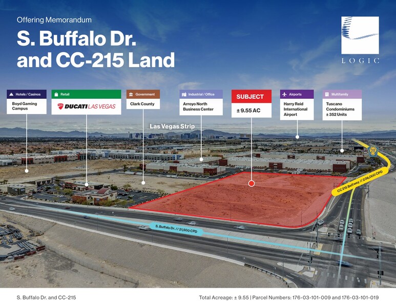 S. Buffalo Drive and CC-215, Las Vegas, NV for sale - Primary Photo - Image 1 of 8