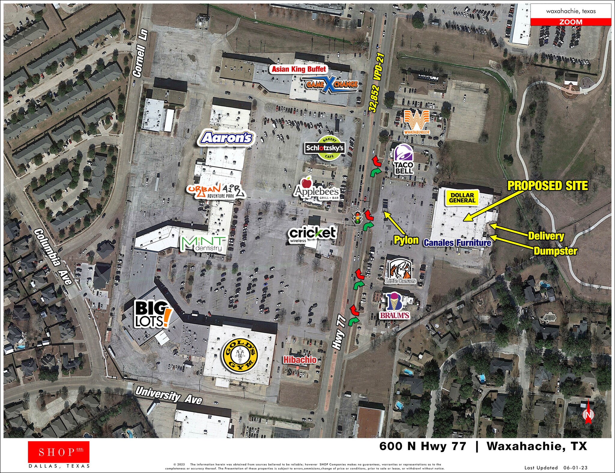 600 N Highway 77, Waxahachie, TX for sale Aerial- Image 1 of 1