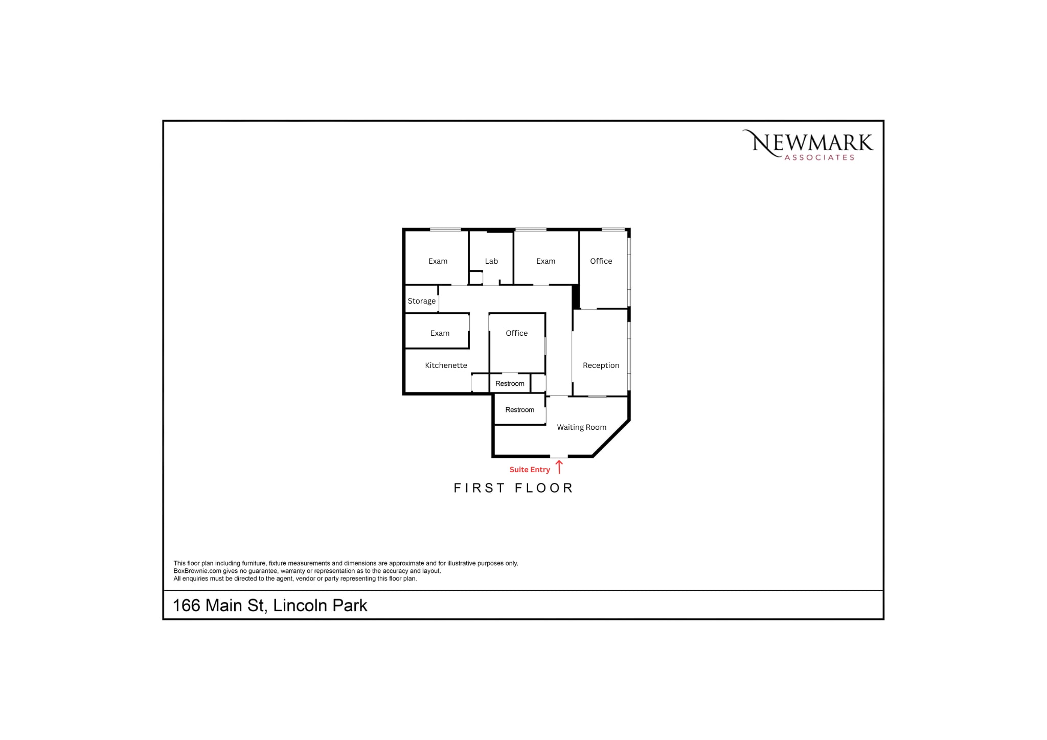 166 Main St, Lincoln Park, NJ for lease Floor Plan- Image 1 of 5