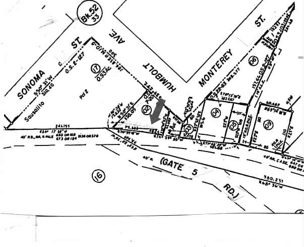 55-75 Gate 5 Rd, Sausalito, CA for lease - Plat Map - Image 2 of 7