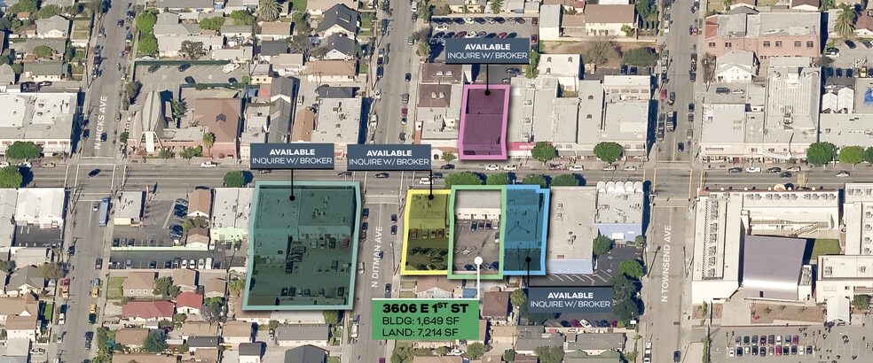 3606 E 1st St, Los Angeles, CA for sale - Aerial - Image 1 of 1