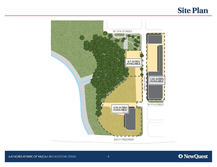 6.47 Acres at Yale & I-10, Houston, TX for sale - Site Plan - Image 2 of 2