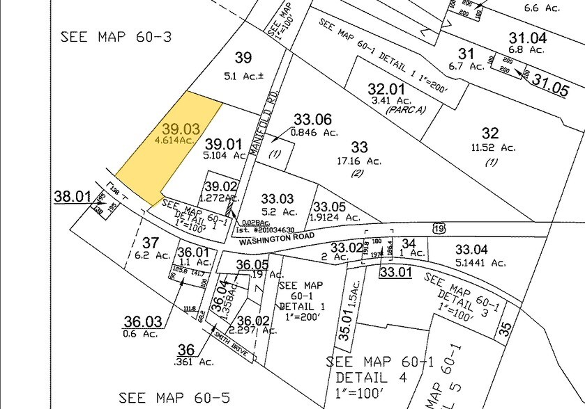 449 Washington Rd, Washington, PA for lease - Plat Map - Image 2 of 3