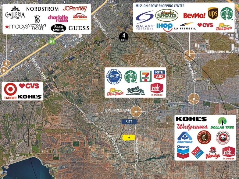 Washington St, Riverside, CA for sale - Aerial - Image 2 of 6