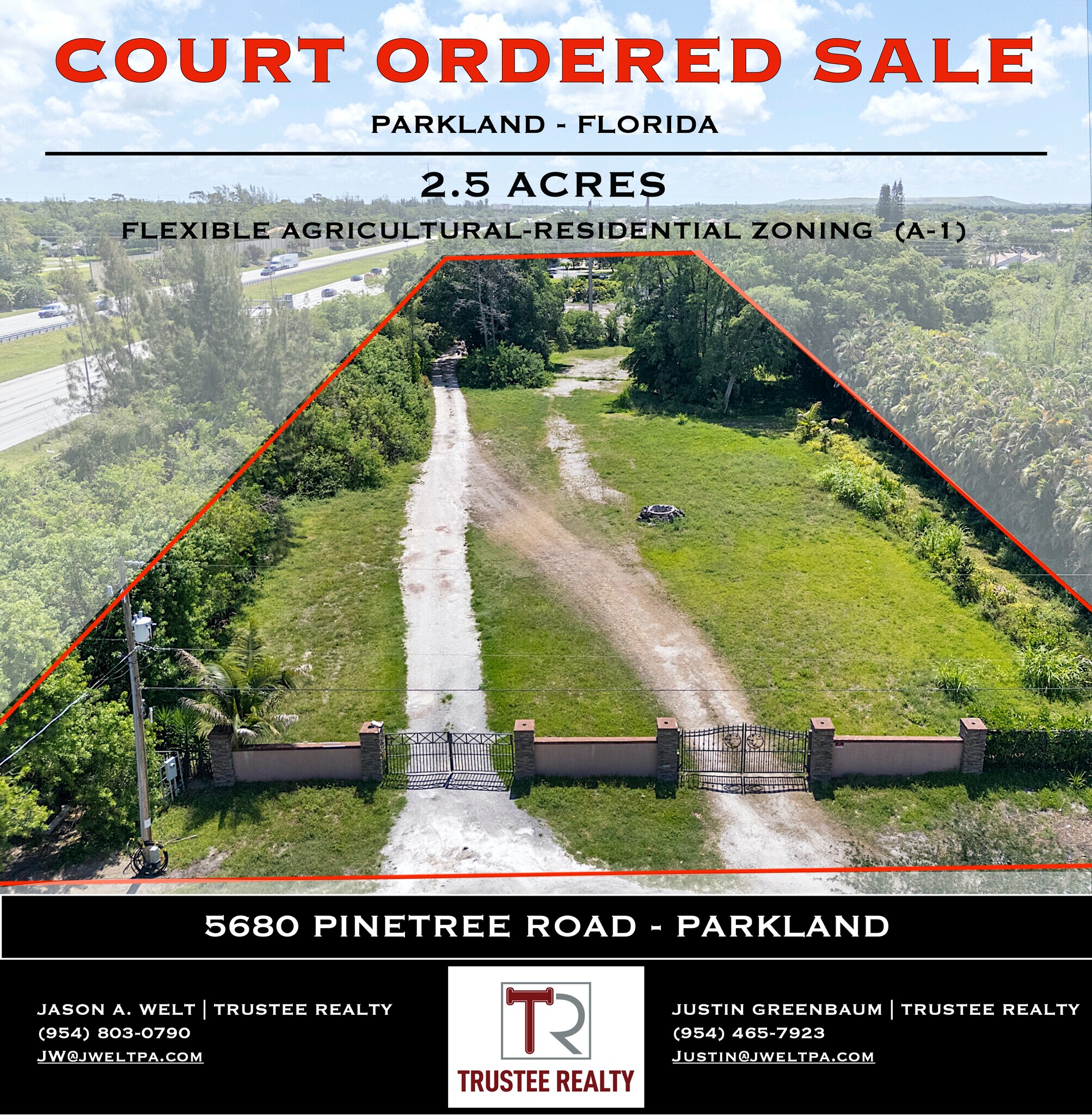 5680 Pinetree Rd, Parkland, FL for sale Aerial- Image 1 of 7