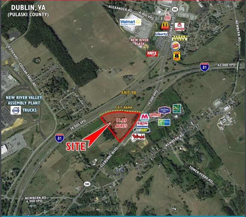 I-81 And Route 100, Dublin, VA for sale Primary Photo- Image 1 of 1