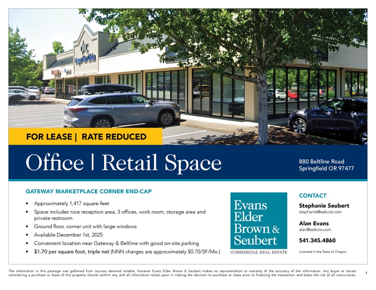 852-898 Beltline Rd, Springfield, OR for lease - Building Photo - Image 2 of 4