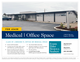 More details for 1748 W 18th Ave, Eugene, OR - Office/Medical for Lease